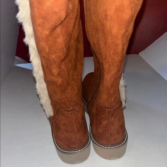 Midnight Velvet Cozy Tall Fur & Suede WMNS Tall Boots SIZE : 9 (NWD) - Picture 7 of 9